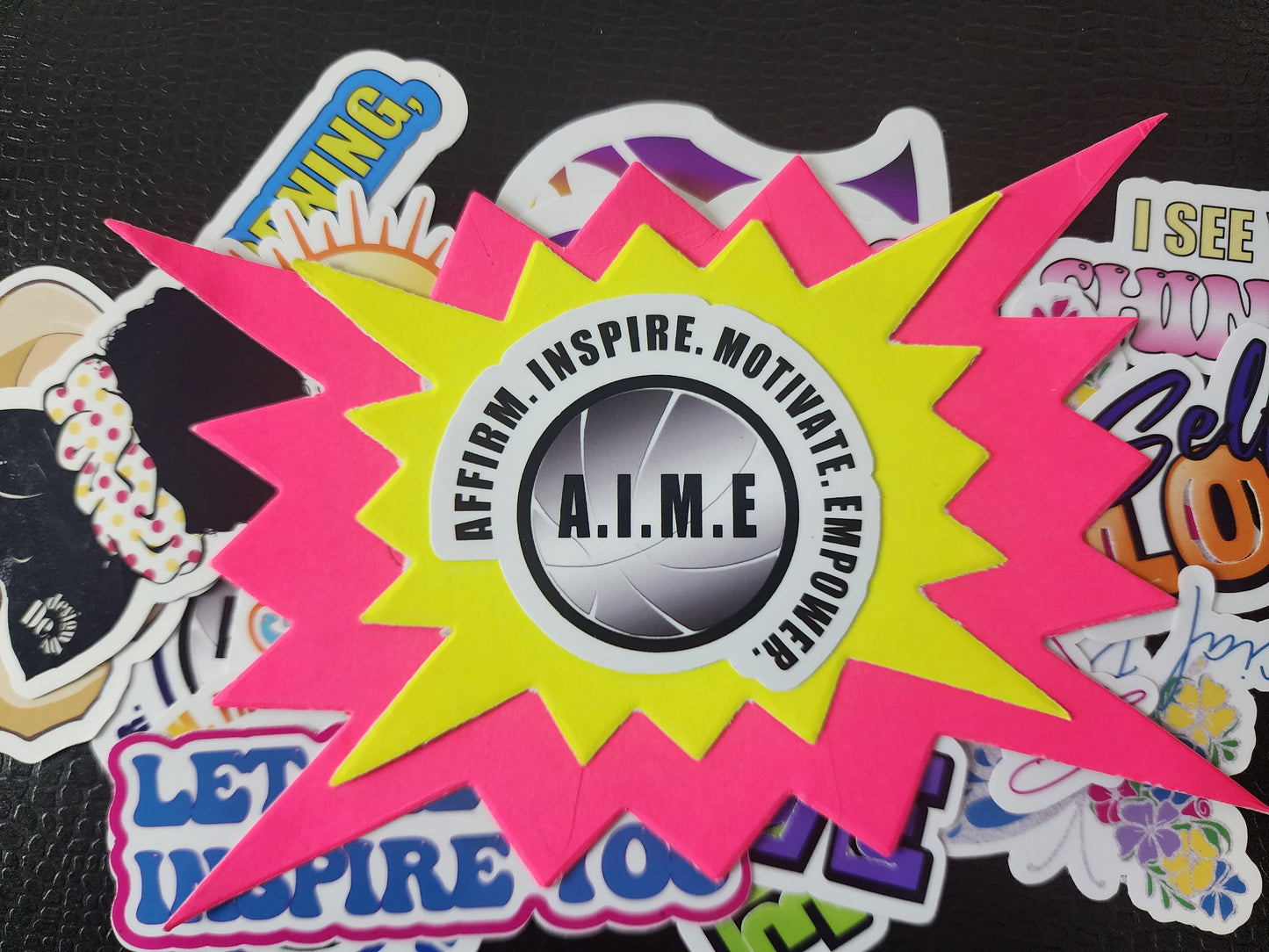 A.I.M.E. Vinyl Laptop Stickers