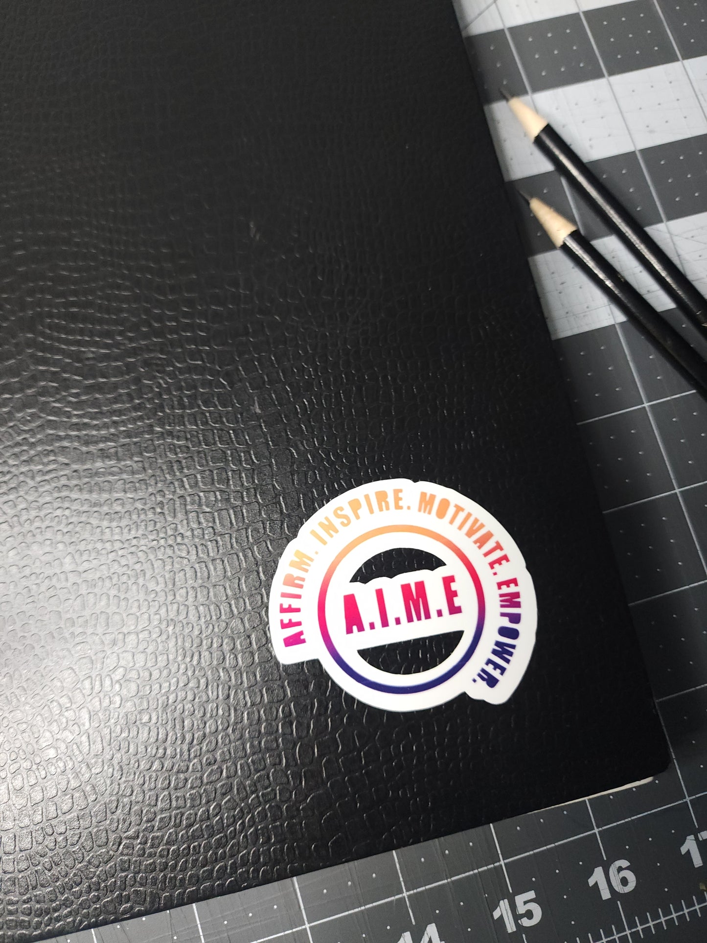 A.I.M.E. Vinyl Laptop Stickers