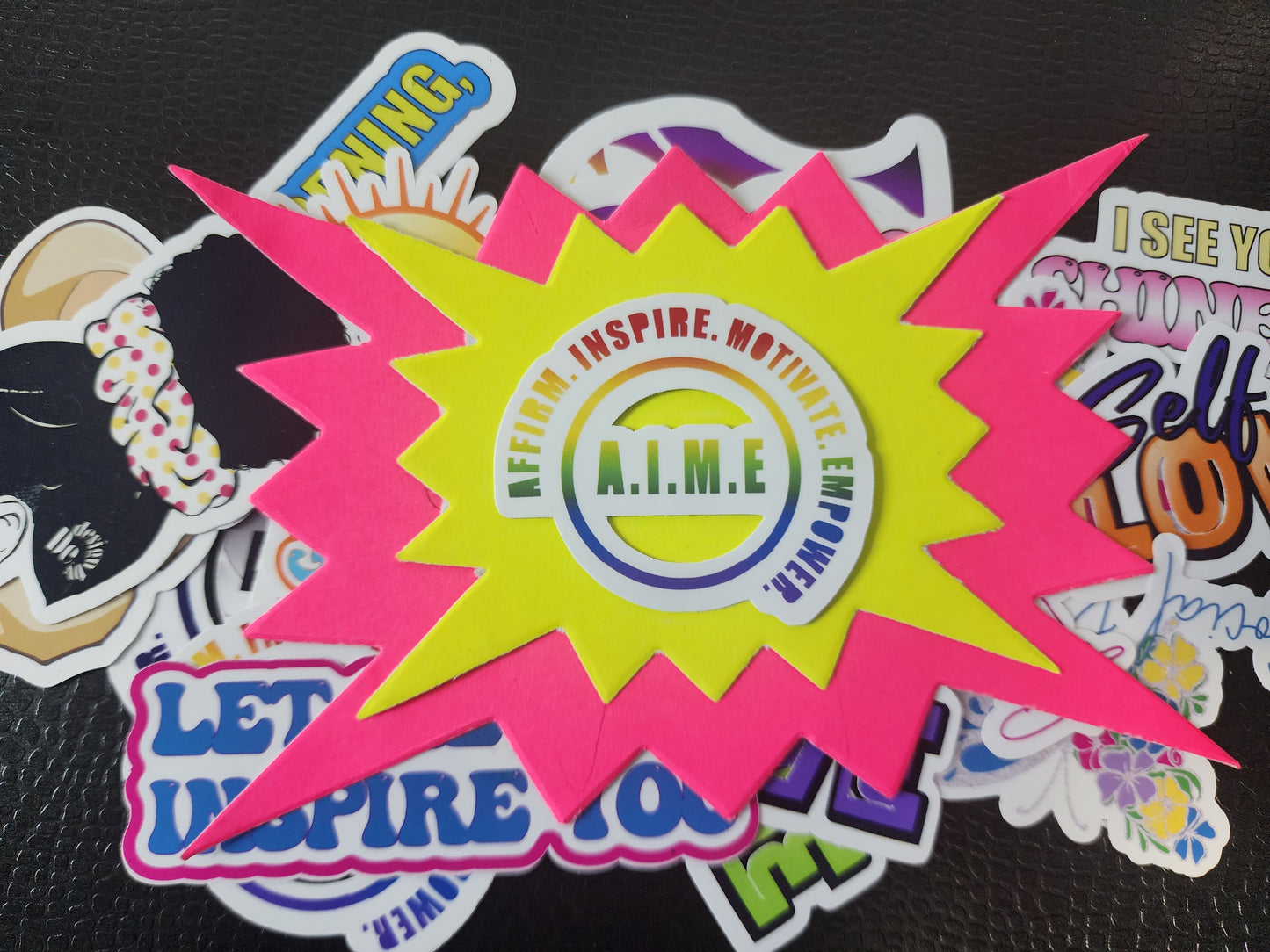 A.I.M.E. Vinyl Laptop Stickers