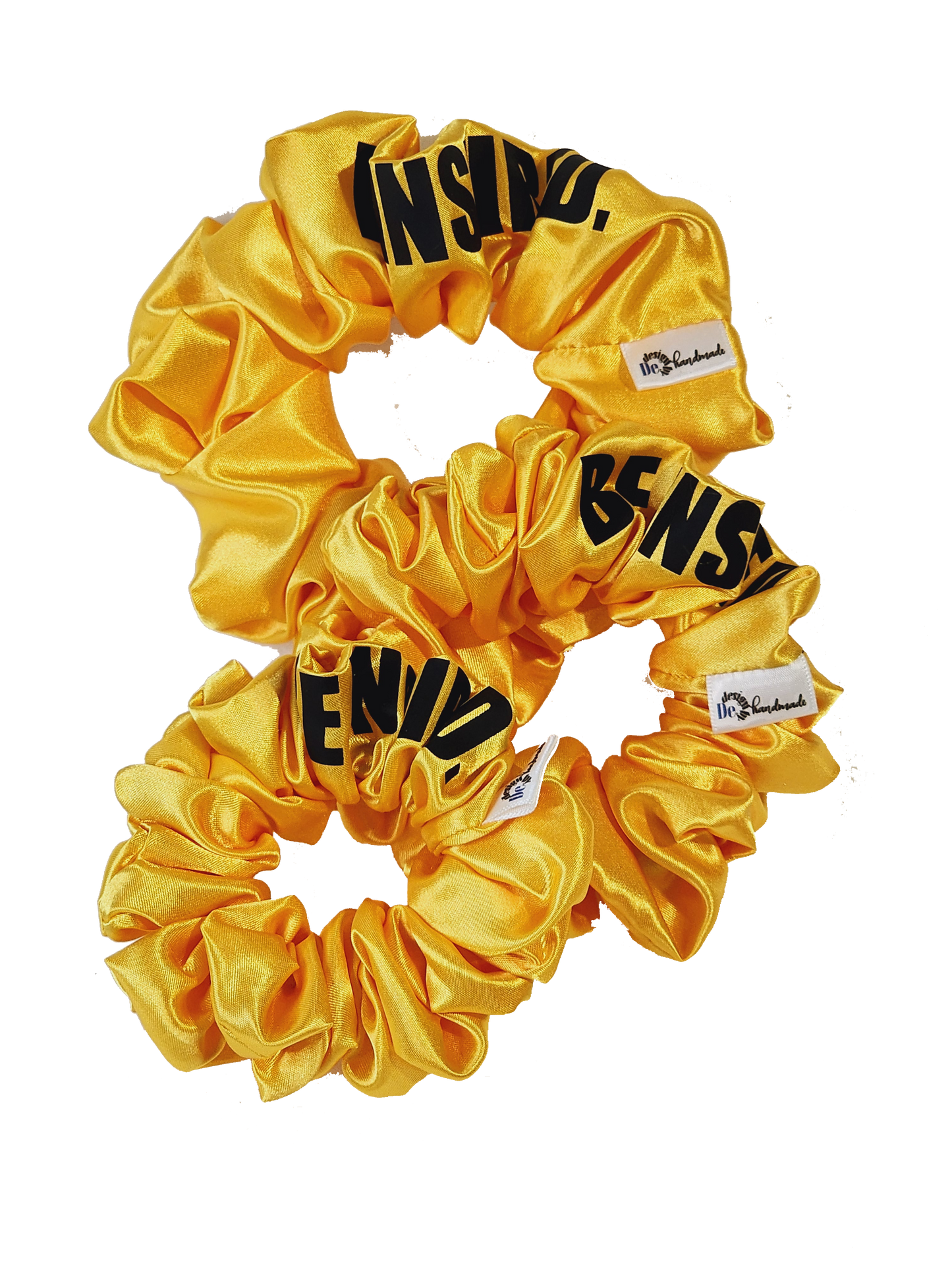 Be Inspired Yellow Mini Hair Scrunchies