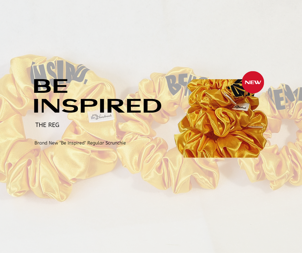 Yellow Be Inspired REG Hair Scrunchies