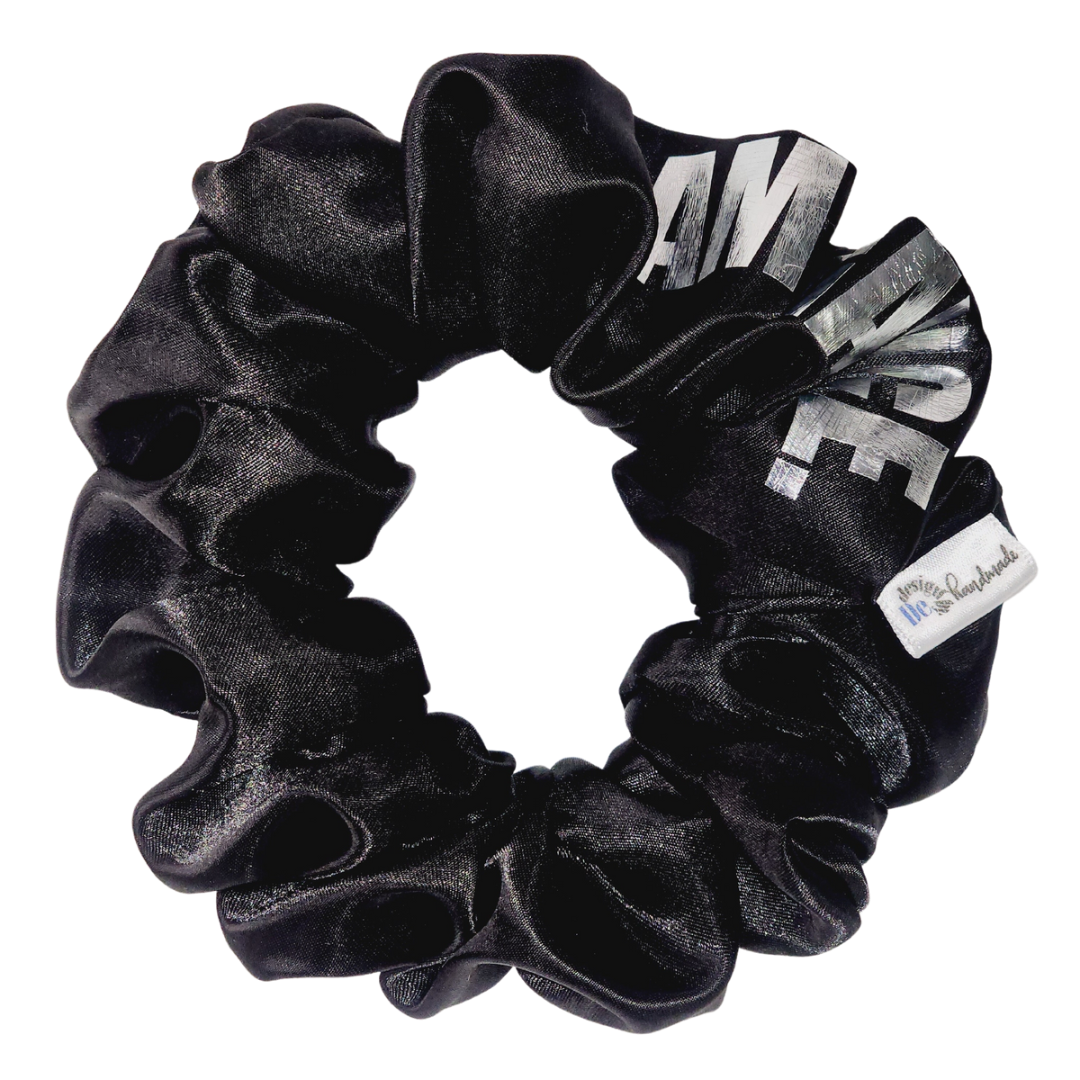 I Am Elegance Black XL Hair Scrunchies