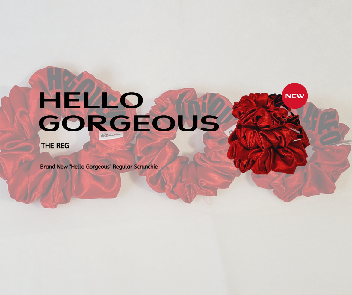 Hello Gorgeous Red REG Scrunchies
