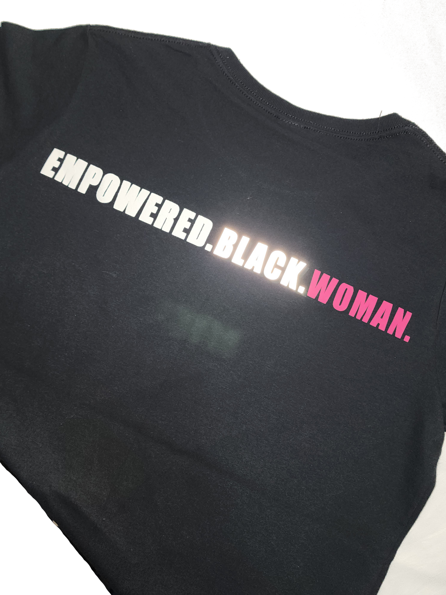 Women's Unapologetically Empowered Black Woman Tee (Black)