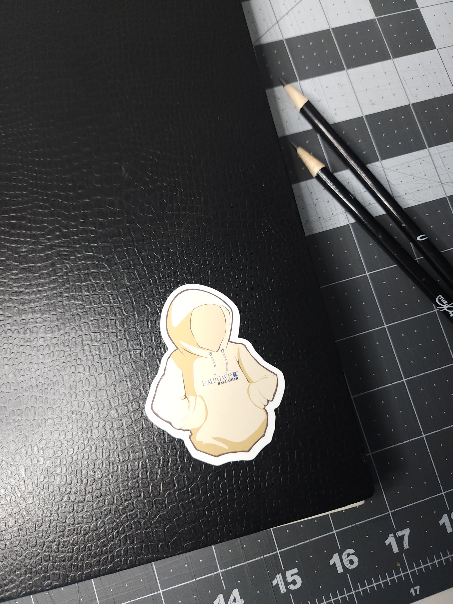 Empower Hoodie Vinyl Laptop Sticker
