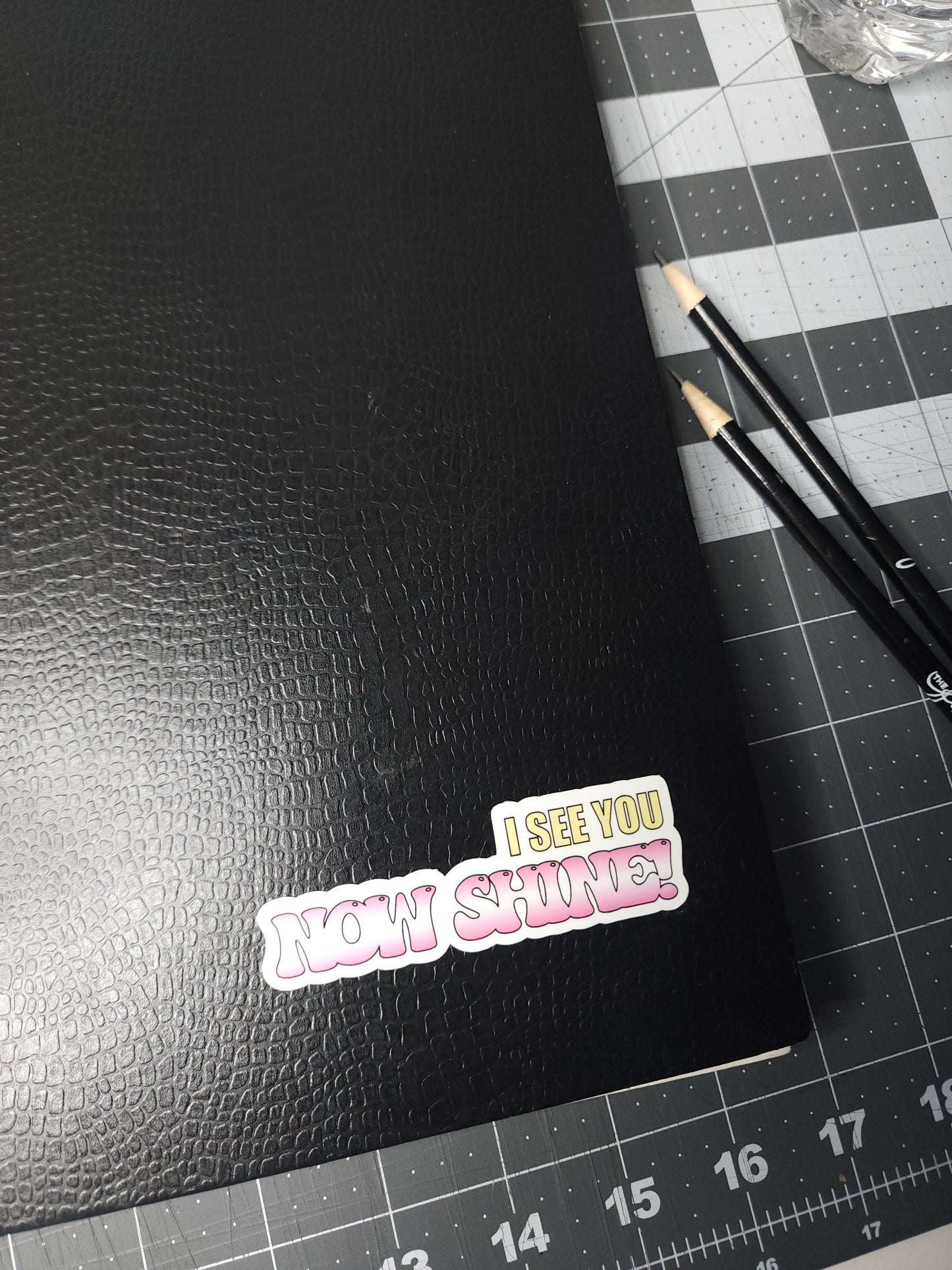 I See You Now Shine Vinyl Laptop stickers