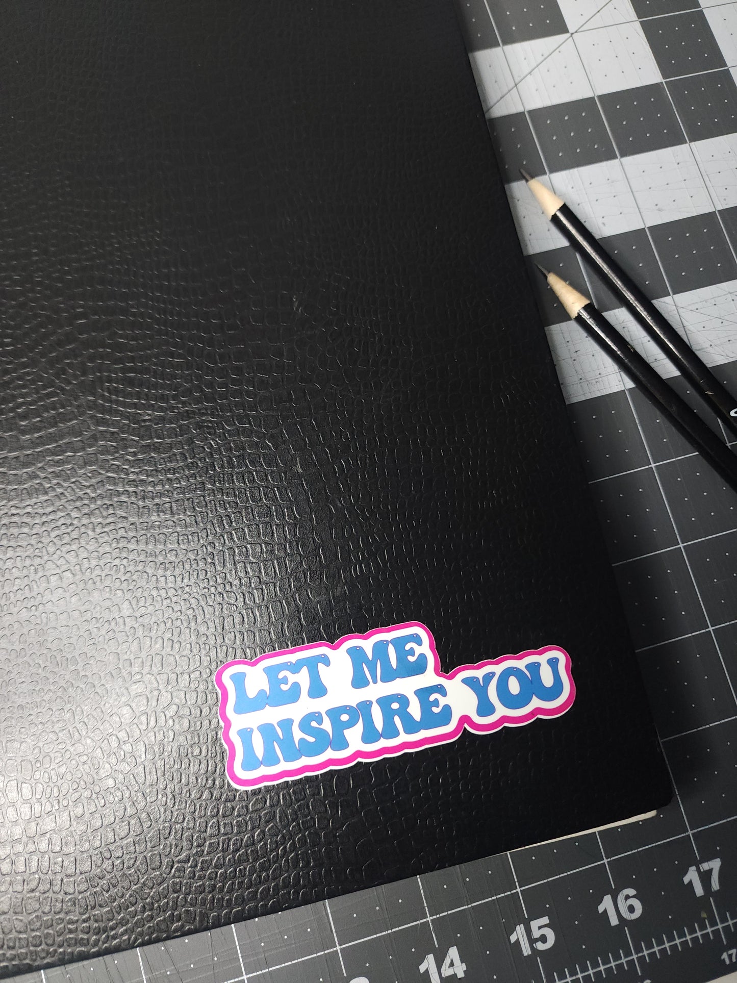 Let Me Inspire You Vinyl Laptop Stickers
