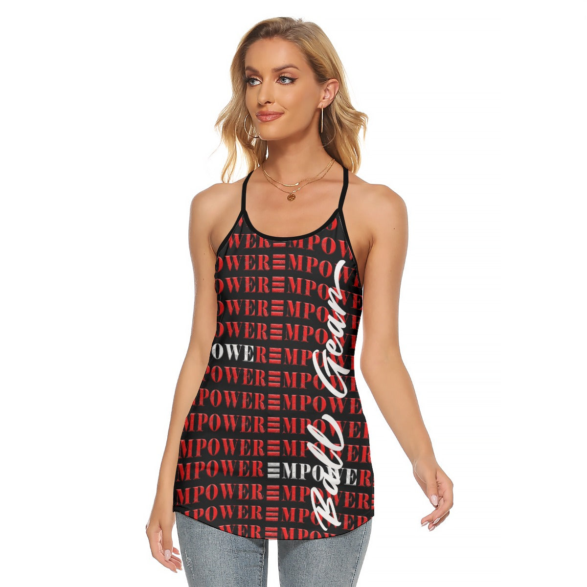 Red Women's Criss Cross Back Tank