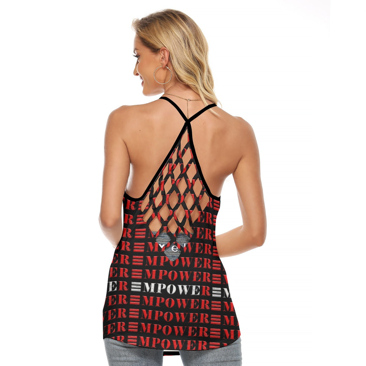 Red Women's Criss Cross Back Tank