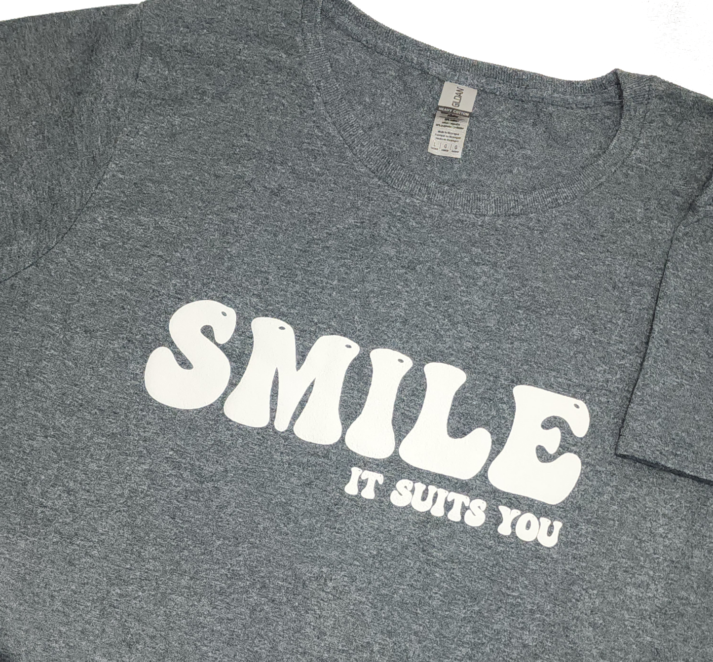Women's Smile It Suits You Tee (White 3D Vinyl)
