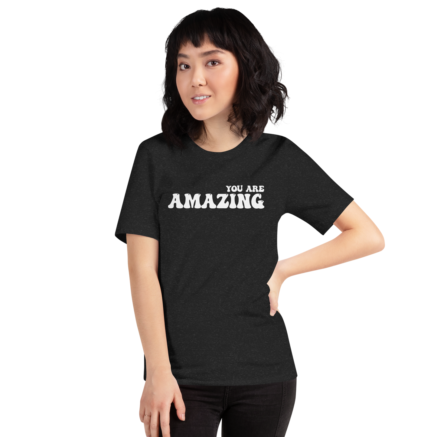 Unisex You Are Amazing Tee (White 3D Vinyl)