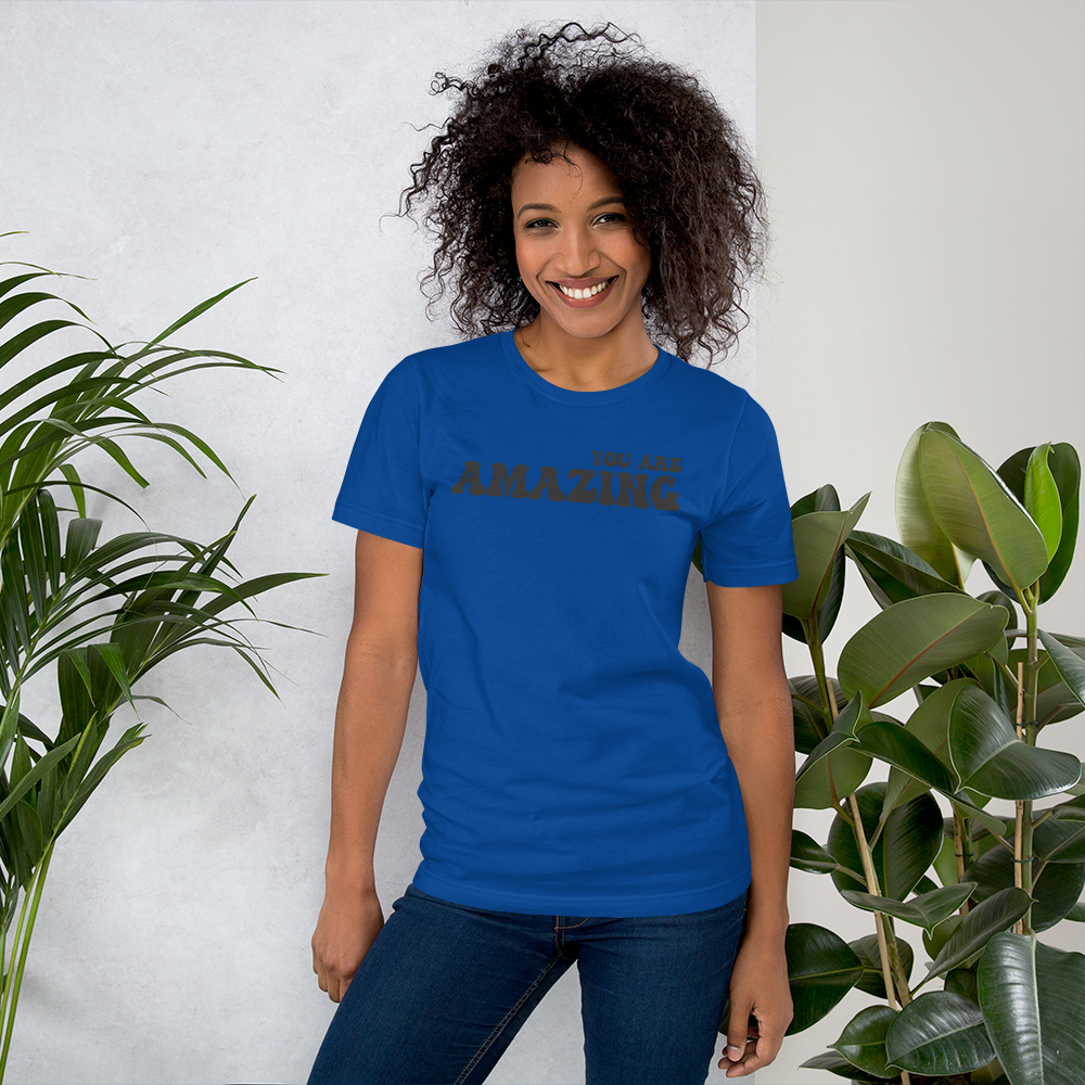 Unisex You Are Amazing Tee (Black 3D Vinyl)