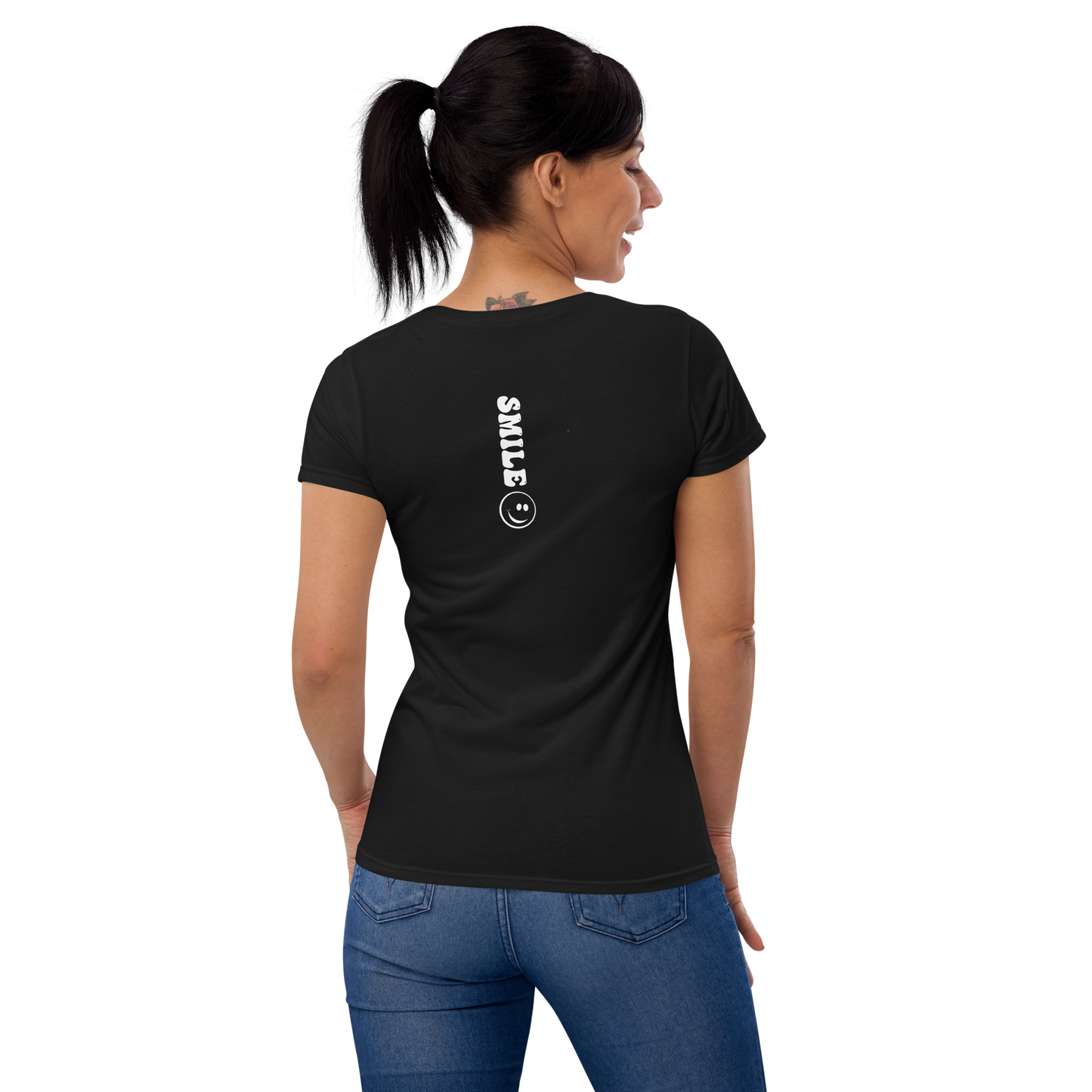 Women's Smile It Suits You Tee (White 3D Vinyl)