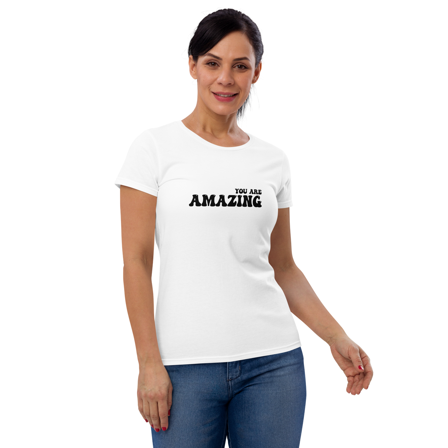 Women's You Are Amazing Tee (Black 3D Vinyl)