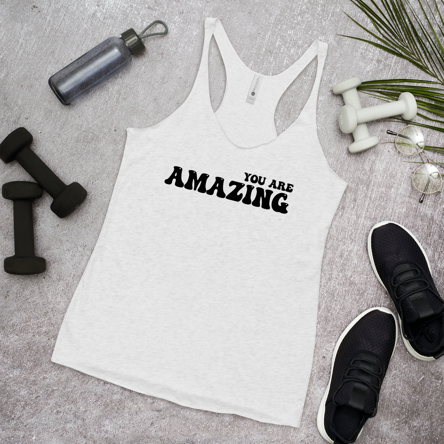 Women's You Are Amazing Tank Top (Black 3D Vinyl)