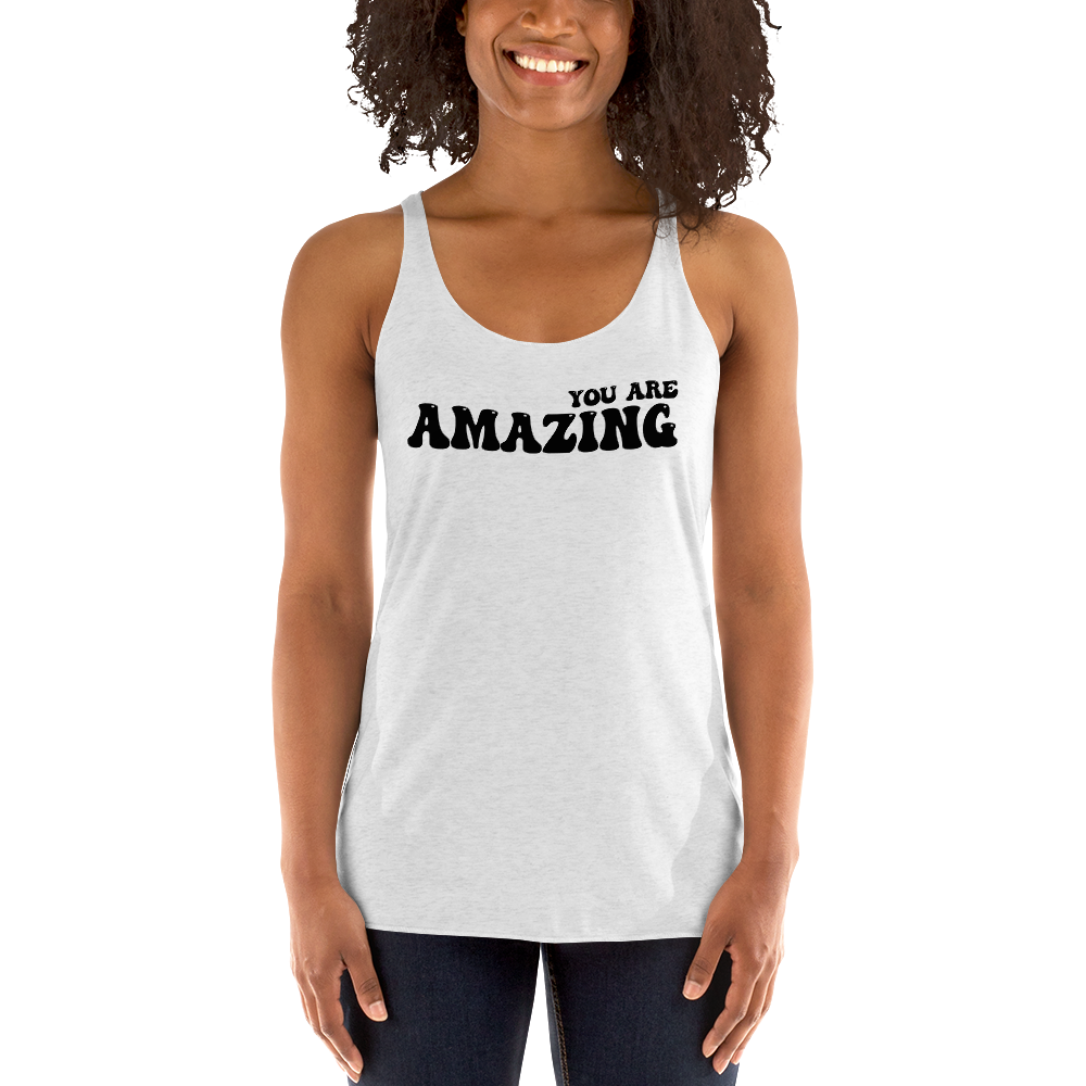 Women's You Are Amazing Tank Top (Black 3D Vinyl)