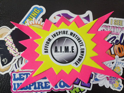 A.I.M.E. Vinyl Laptop Stickers