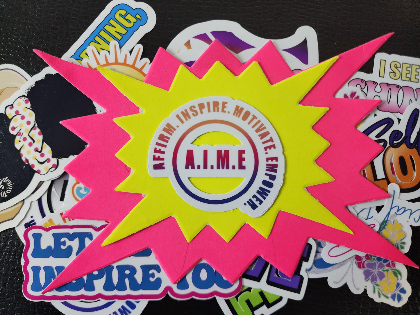 A.I.M.E. Vinyl Laptop Stickers