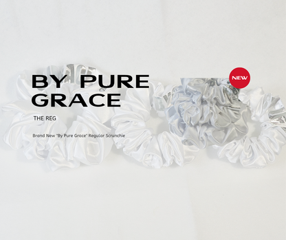 By Pure Grace REG Scrunchies in White