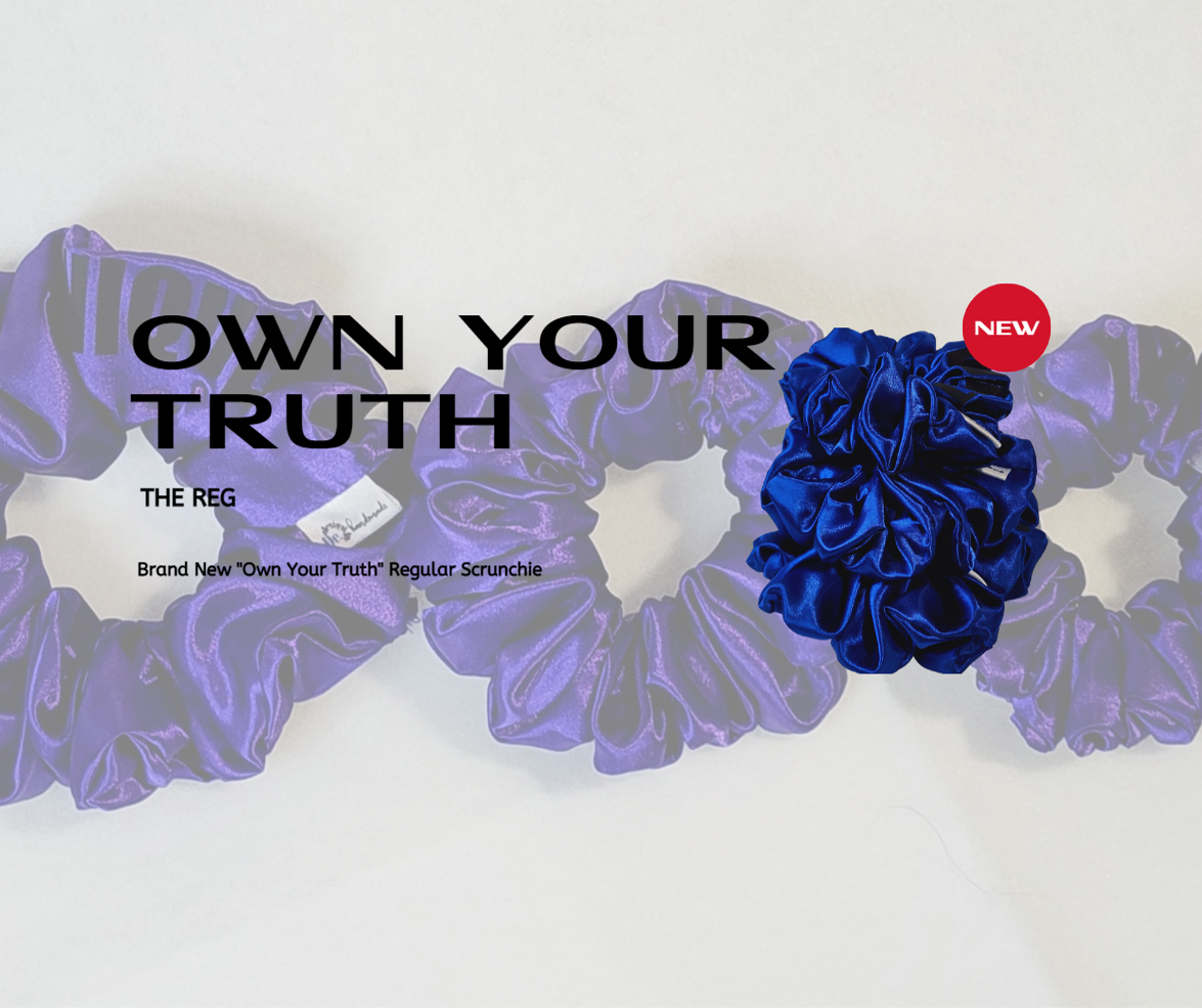 Own Your Truth Blue REG Hair Scrunchies