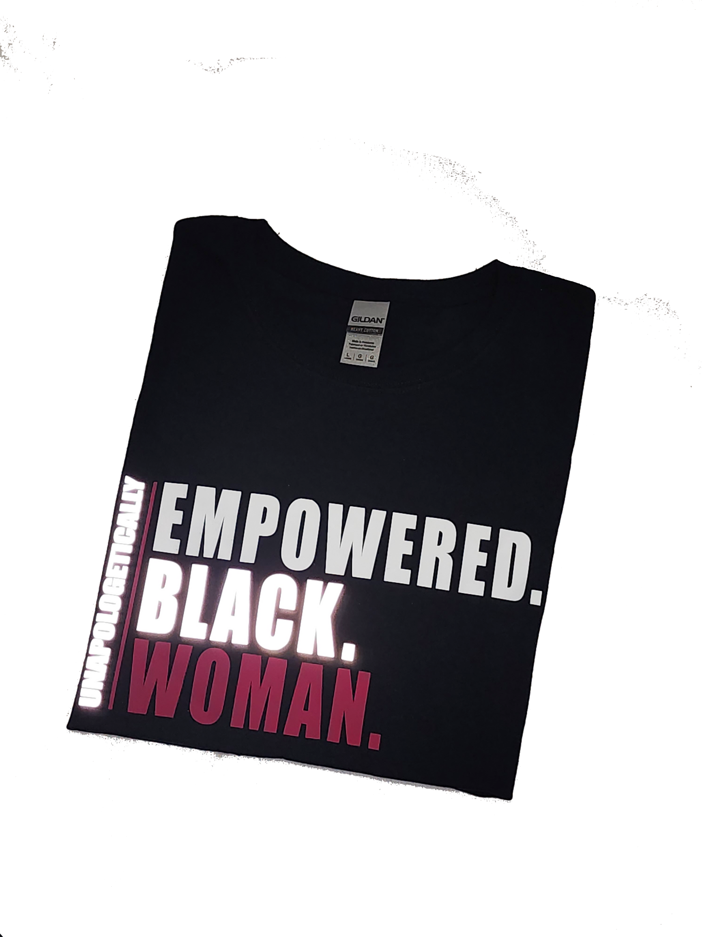 Women's Unapologetically Empowered Black Woman Tee (Black)