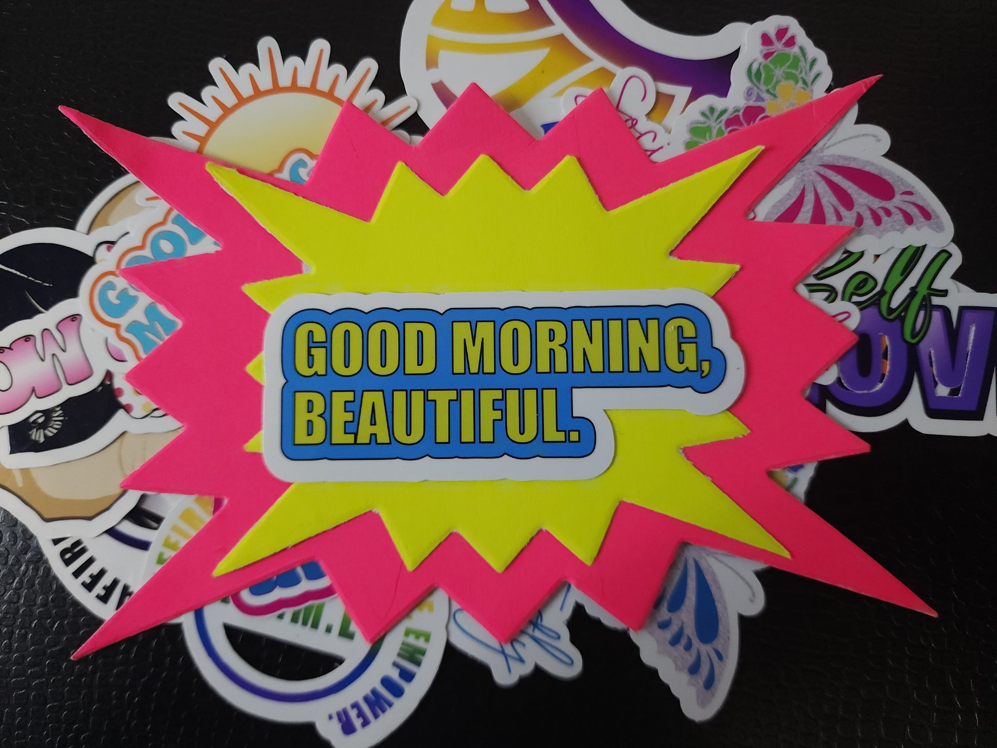 Good Morning Beautiful Vinyl Laptop Sticker