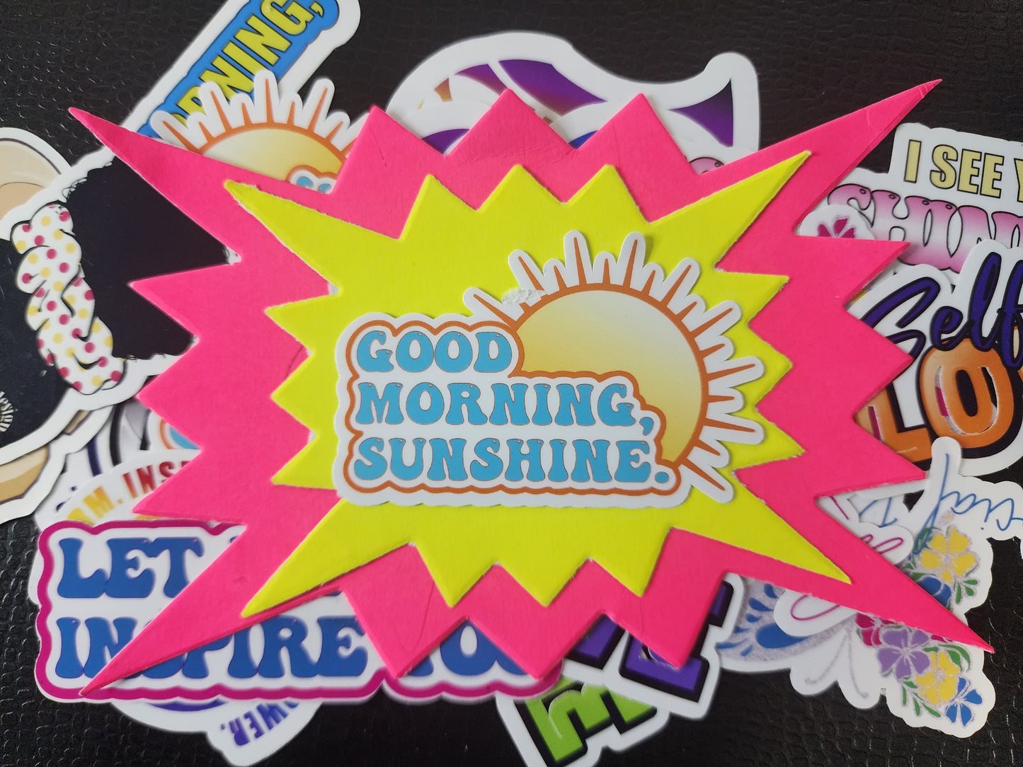 Good Morning Sunshine Vinyl Laptop Sticker