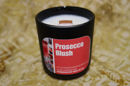 Prosecco Blush Wood Flame Candle