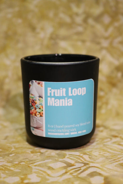 Fruit Loop Mania Wood Flame Candle