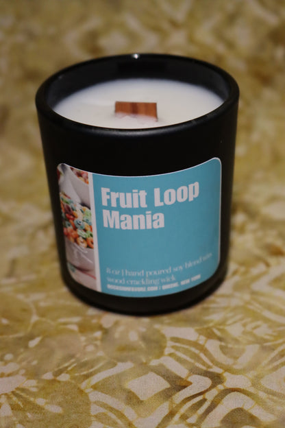 Fruit Loop Mania Wood Flame Candle