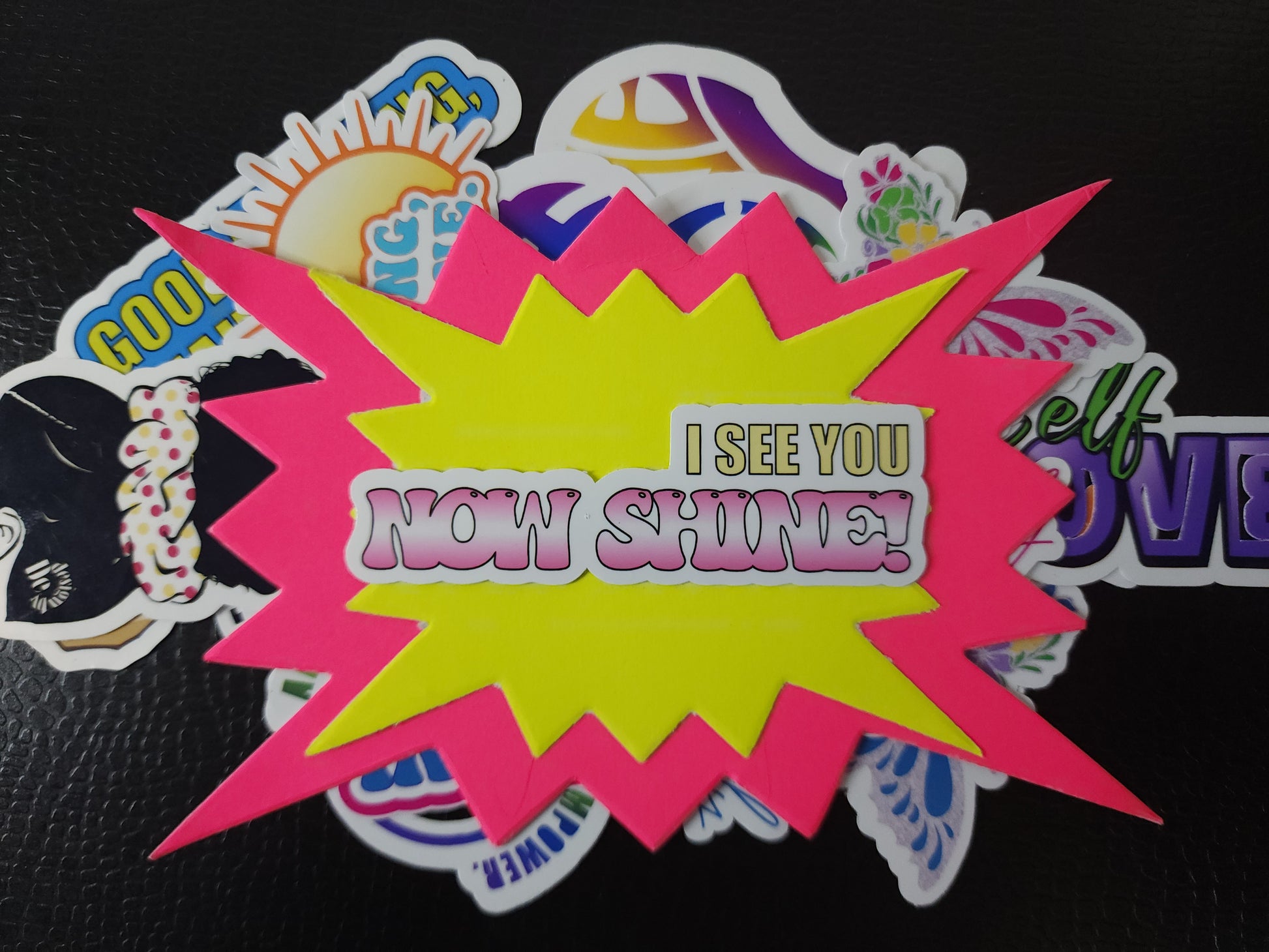 I See You Now Shine Vinyl Laptop stickers