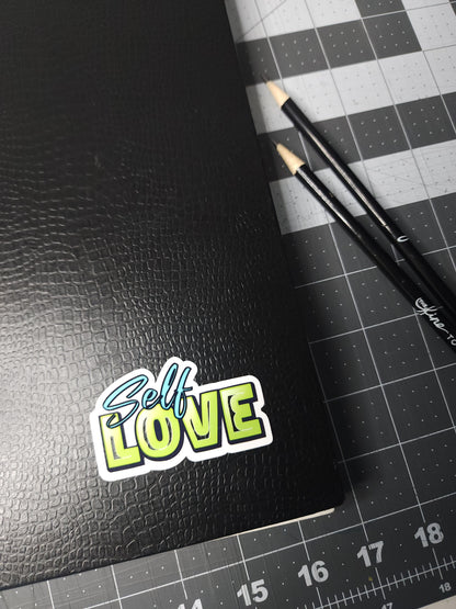 Self Love Vinyl Laptop Stickers