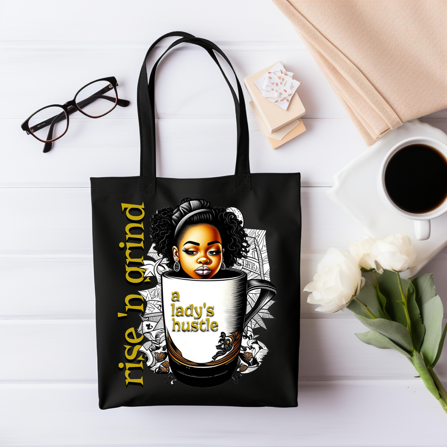 Rise N' Grind Tote Bag