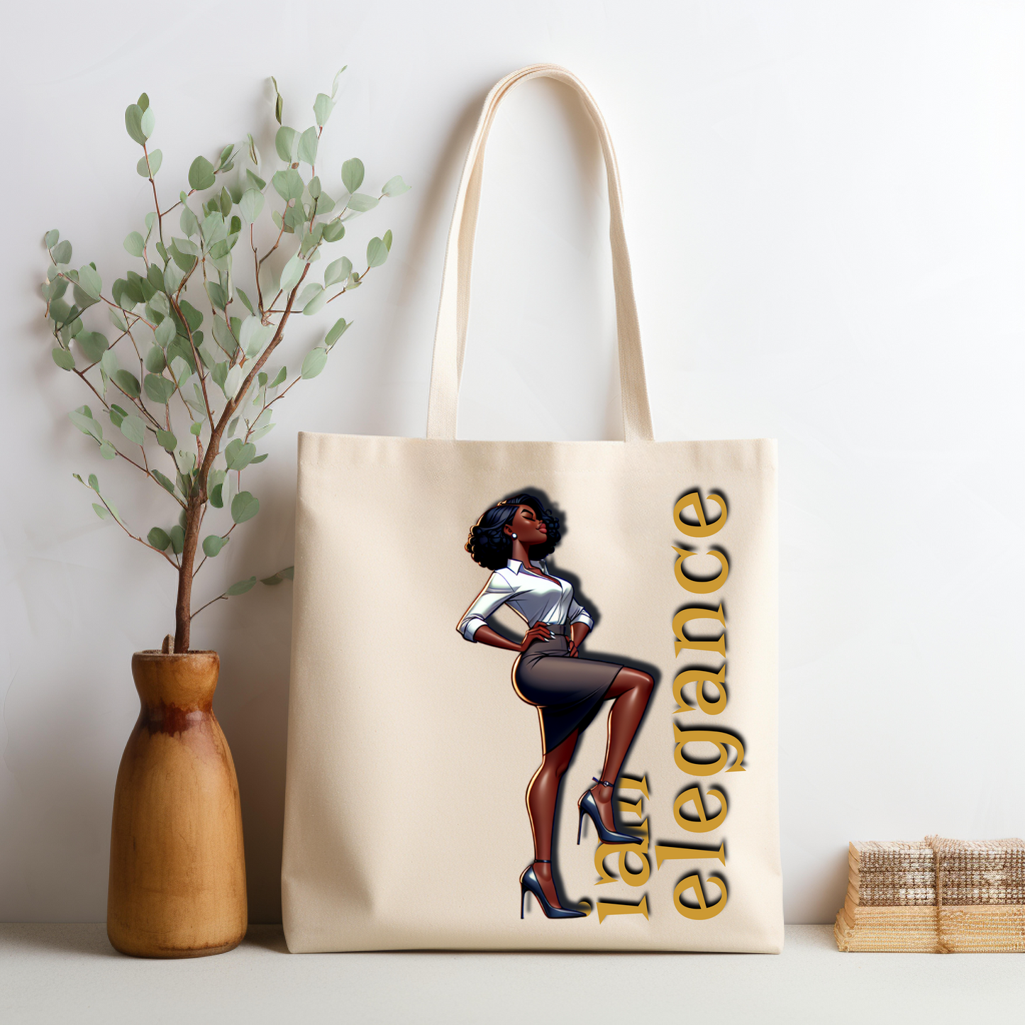 I Am Elegance Reversible Tote Bag