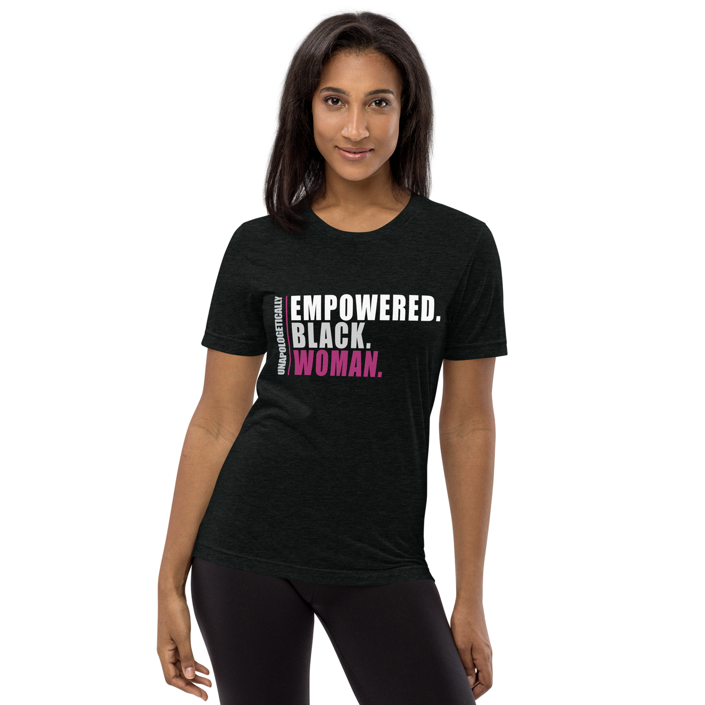 Unisex Unapologetically Empowered Black Woman Tee (Black)